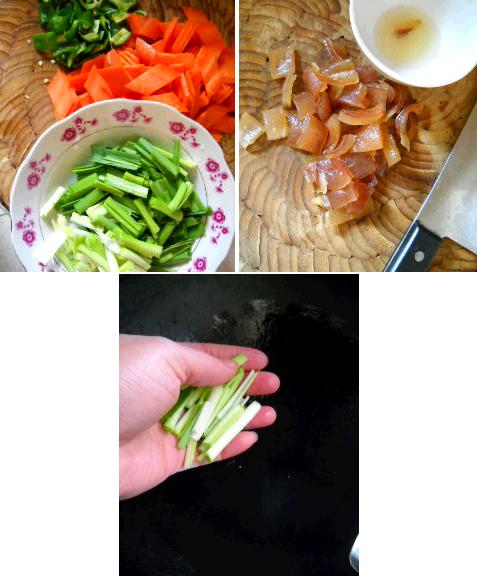 腊皮炖胡萝卜的做法