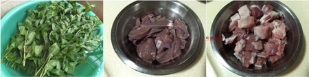猪肝排骨枸杞菜汤的做法