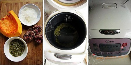 南瓜百合绿豆汤的做法