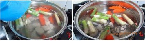 芦笋根瘦肉汤的做法