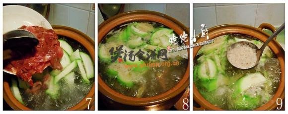 (2)丝瓜猪肝瘦肉汤的做法