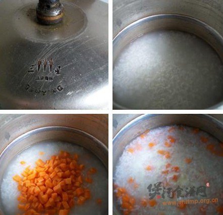 奶香胡萝卜粥的做法
