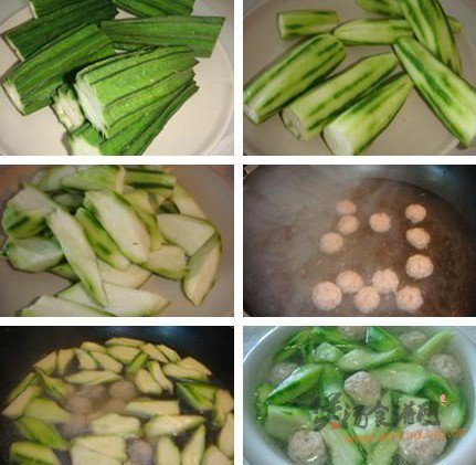 清鲜鱼丸丝瓜汤的做法