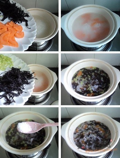 紫菜减肥粥的做法