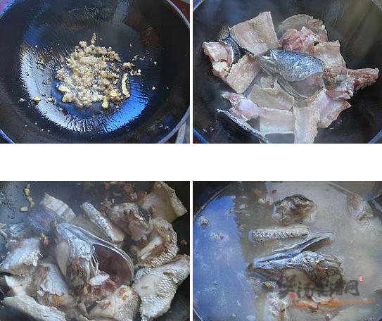 滑子菇炖生鱼的做法