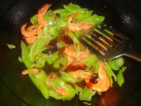 青椒炒虾的做法