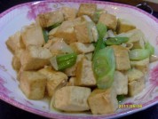 大葱炖豆腐的做法