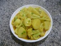 咖喱土豆花菜的做法