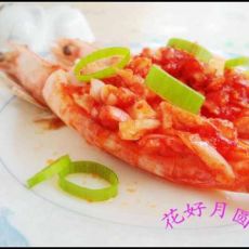 蒜蓉番茄虾的做法