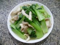 青菜炒秀珍菇的做法
