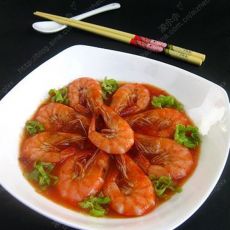 冰花酸梅番茄虾的做法