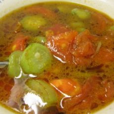 西红柿丝瓜汤的做法