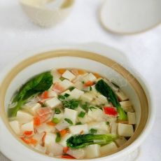 海鲜豆腐砂锅的做法