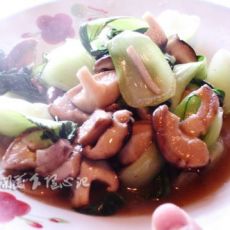清炒香菇油菜的做法