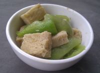 丝瓜冻豆腐的做法