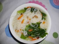 小白菜挂面汤的做法