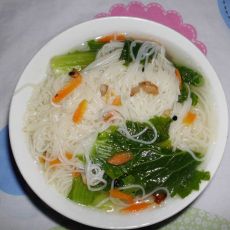 小白菜挂面汤的做法
