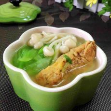 鲜蘑蛋饺汤的做法