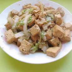 白菜烧豆腐的做法