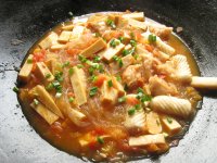 茄汁粉丝冻豆腐丸子汤的做法
