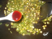 叉烧酱炒玉米莴笋的做法