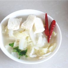 白菜冻豆腐汤的做法