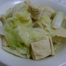 白菜冻豆腐的做法