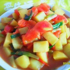 西红柿炖土豆的做法