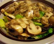 炒口蘑拌生菜的做法