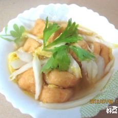 油豆腐炖白菜的做法