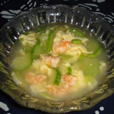黄瓜虾仁汤的做法