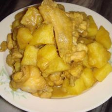 咖喱鸡焖土豆的做法