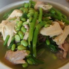 青菜鸭肉汤的做法