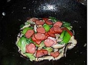 香菇炒油菜的做法