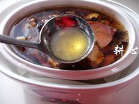 姬松茸火腿炖鸡汤的做法